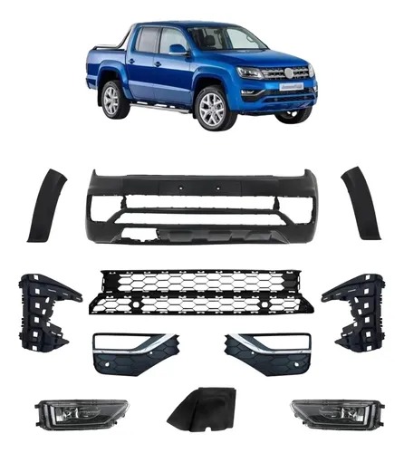 kit de paragolpes completo mas camineros  amarok 2018