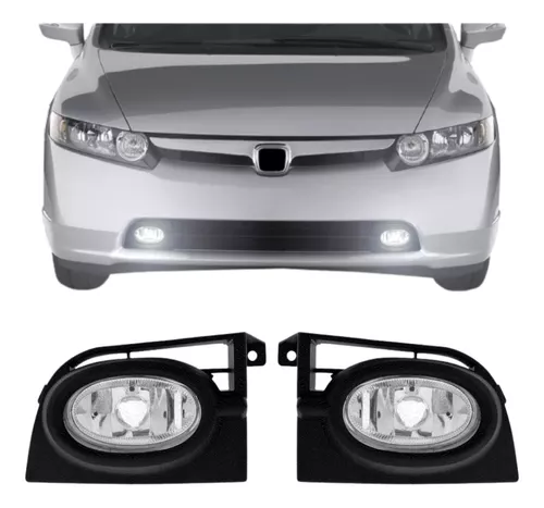 Par Faro Honda Civic 2006 2007 2008 Lente Cristal