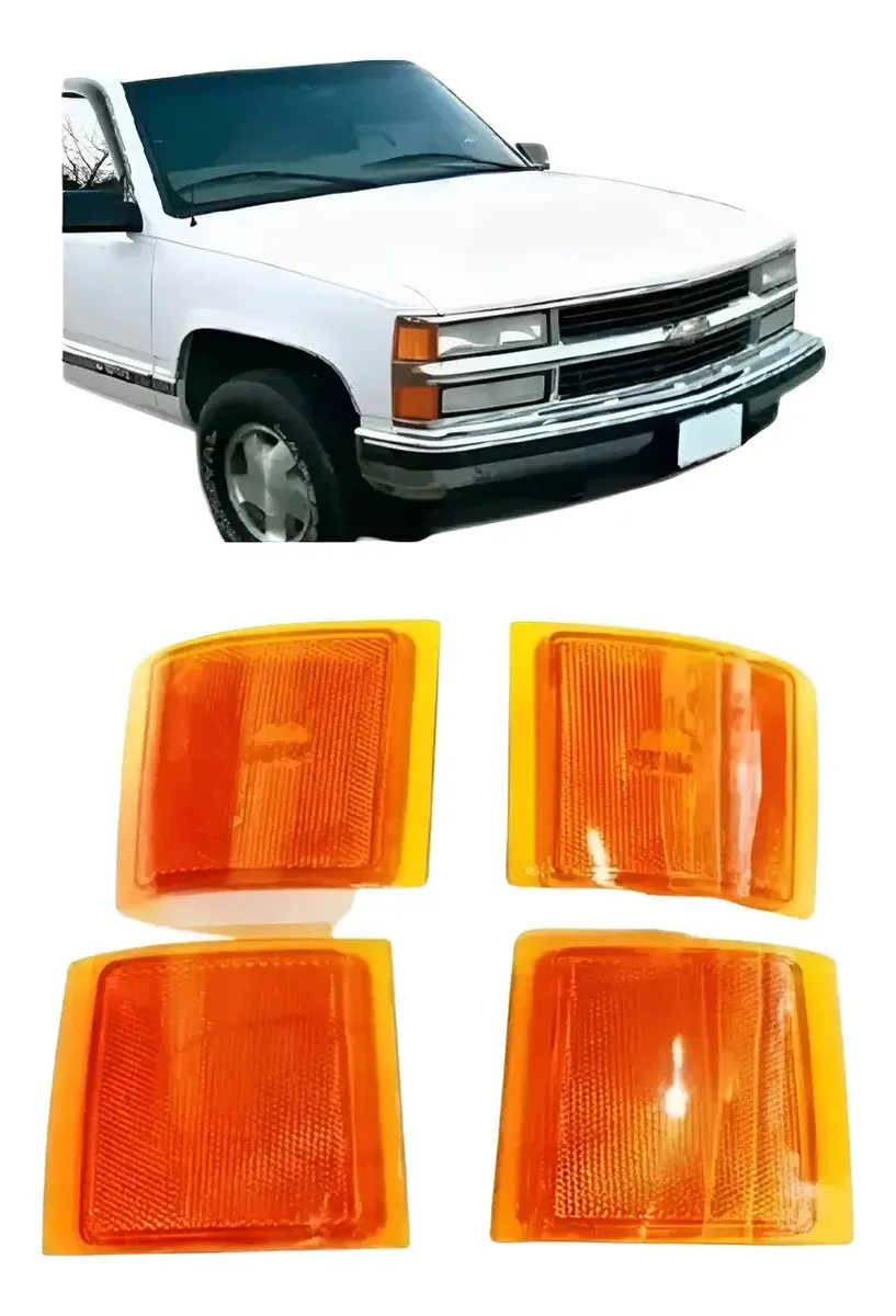 Kit de luces traseras e intermitentes ámbar para Silverado 1997–2001 (4 piezas)