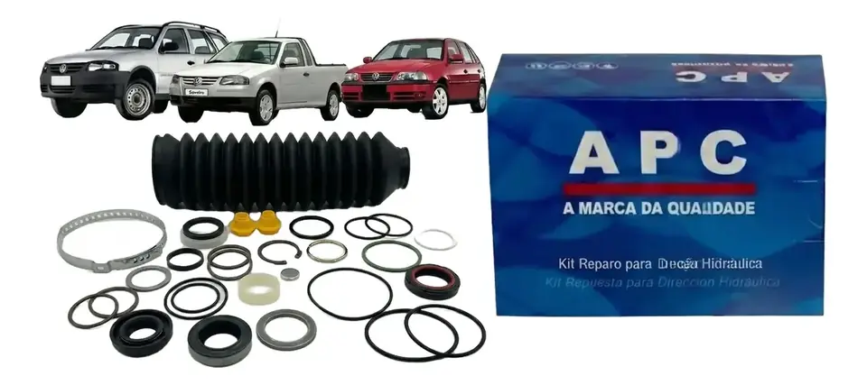 Kit de Reparación para Cremallera de Dirección Hidráulica TRW Volkswagen Gol, Parati y Saveiro G2/G3/G4