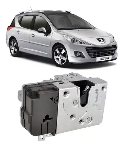 Candado eléctrico Peugeot 207 SW 08/14 delantero izquierdo. 4p