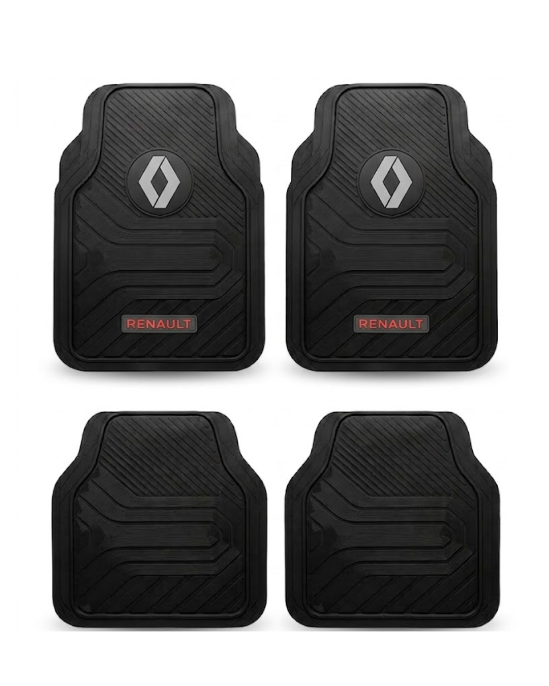 Juego de Alfombras de Goma Universales - Renault (Línea Clásica / Moderna)