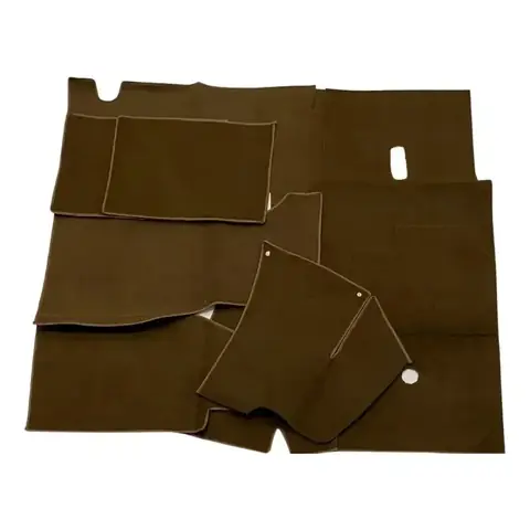 Juego de alfombras de 11 piezas para VW Escarabajo (Fusca) – Gris, marrón, beige, negro