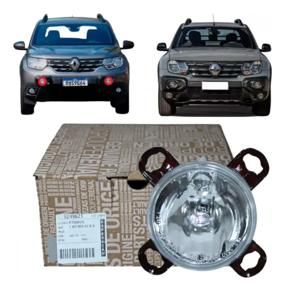 Foco de parrilla delantera Renault Duster Oroch original (precio unitario derecho/izquierdo)