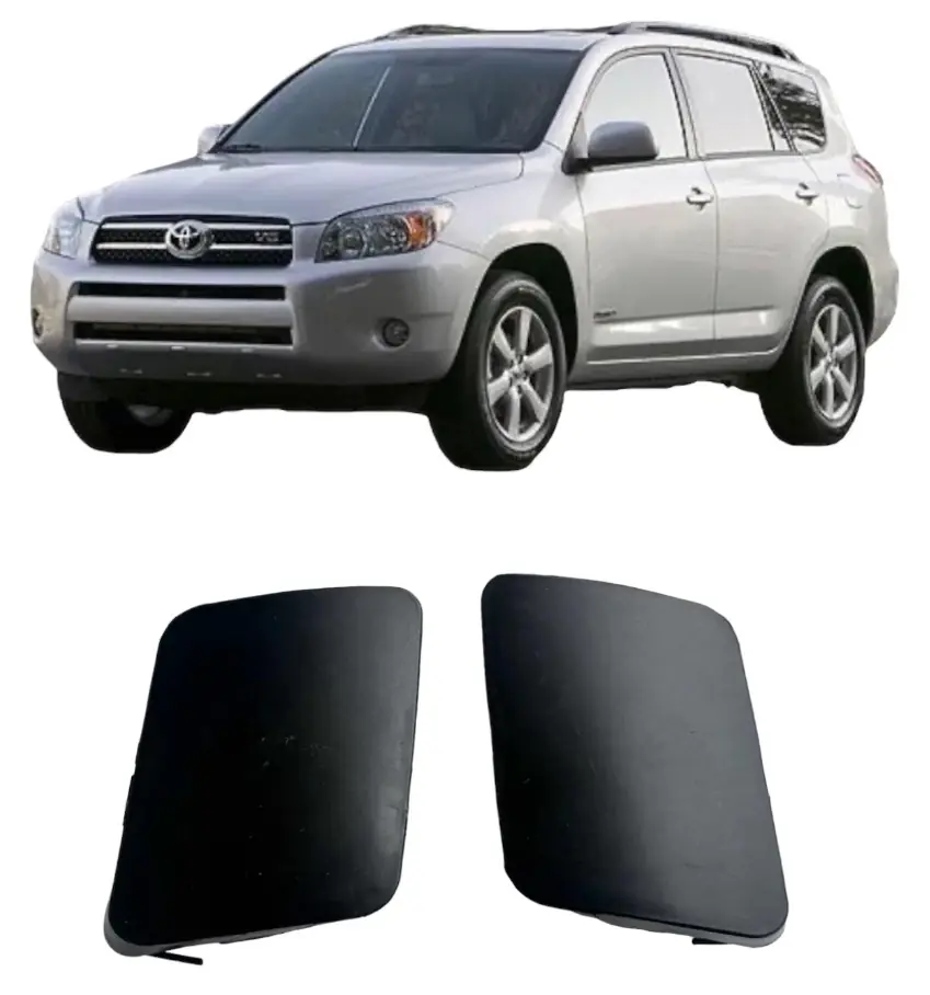 Par de cubiertas de remolque para parachoques delantero Rav4 2006 07 08 2009 2010