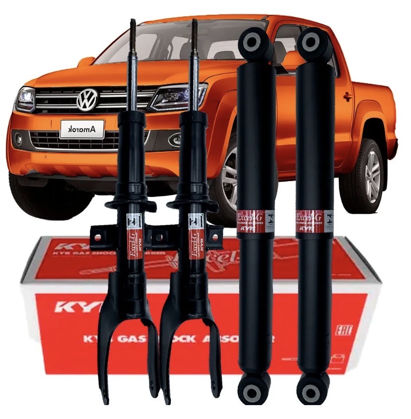 Kit 4 Amortiguadores Delanteros Traseros Amarok originales Kayaba 2010 al 2019 tdi