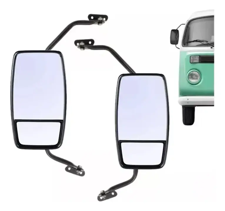 Kit de Espejos Retrovisores Bipartidos con Brazos para Volkswagen Kombi Clipper (1976 en adelante)