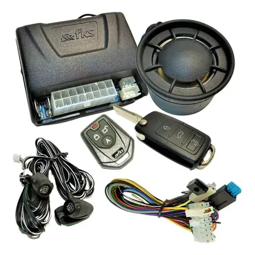 Alarma automotriz completa Llave de coche Cuchillo Sirena