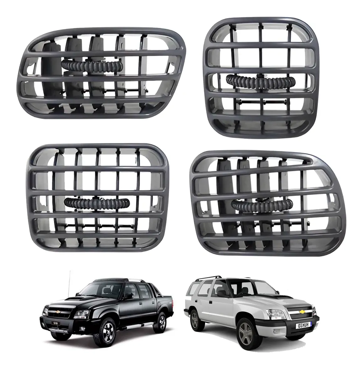 Kit de 4 difusores de aire para GM S10 / Blazer (2001-2011)