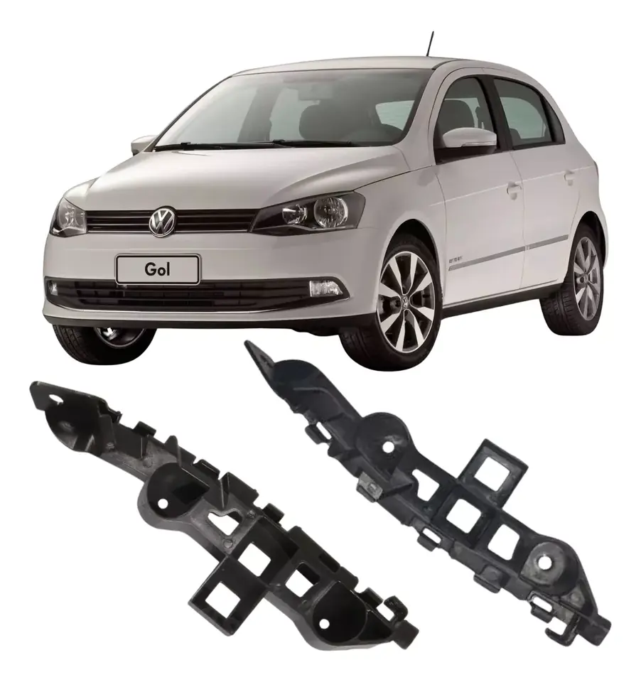 Par De Guías Paragolpes Delantero Vw Gol Saveiro Voyage G6 G7