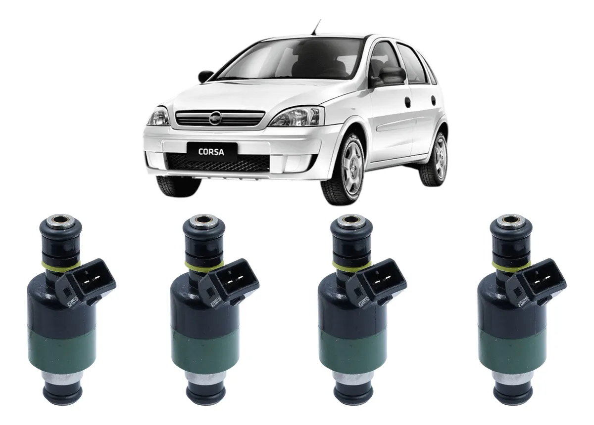 Kit de 4 inyectores de combustible para Corsa 1.6 8v Mpfi 17124782 Icd00110 0