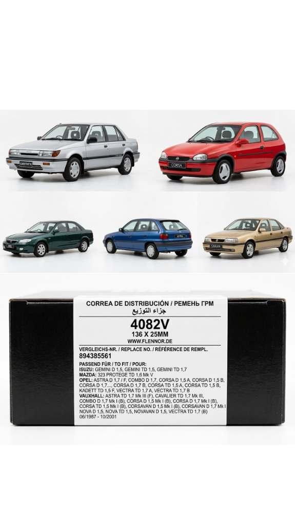 Correa de Distribución Flennor 4082V (Isuzu / Opel 1.5 - 1.7 Diésel)