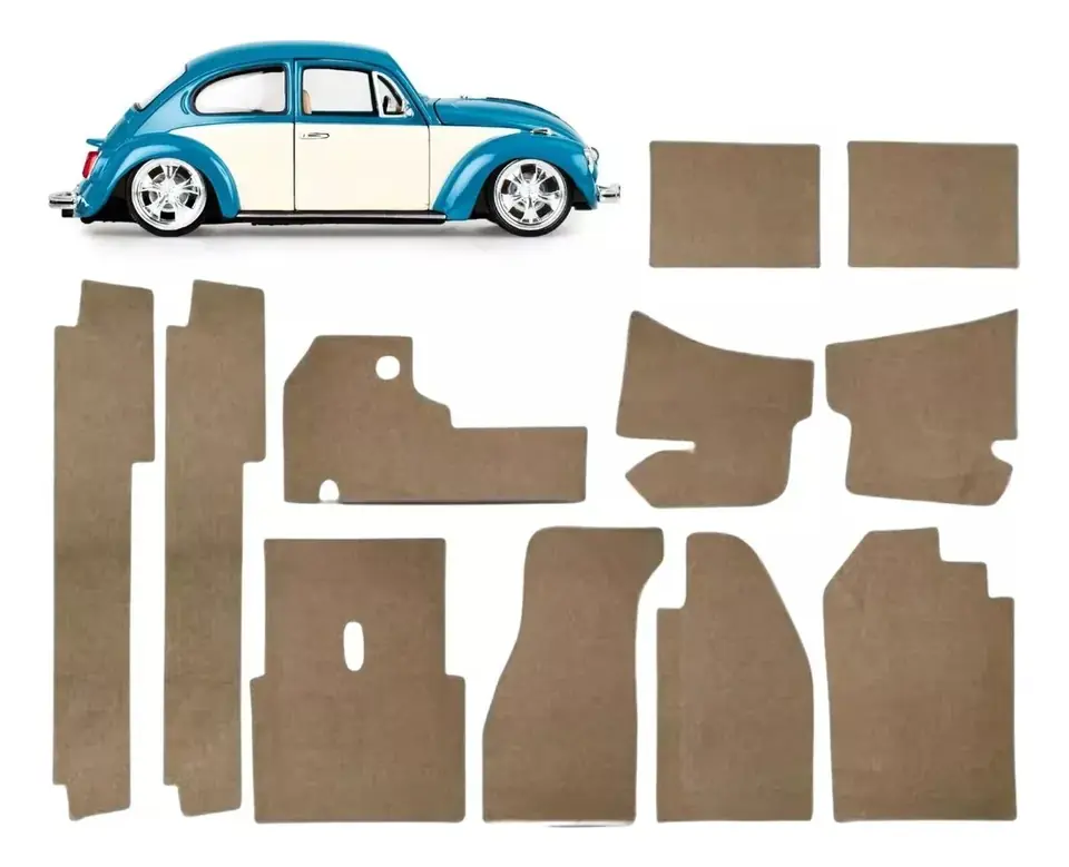 Tapizado interior para VW Fusca, alfombrillas de moqueta , kit de 11 piezas.