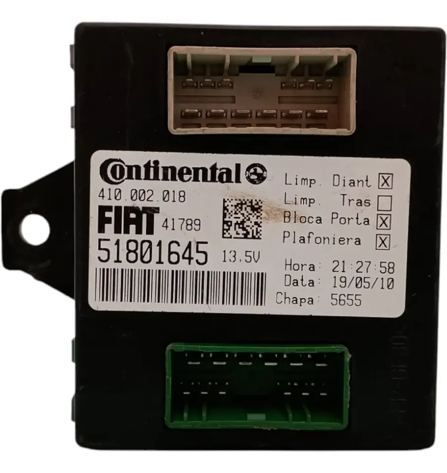Módulo limpiaparabrisas original usado para Fiat Siena 2012, 2013 y 2014.