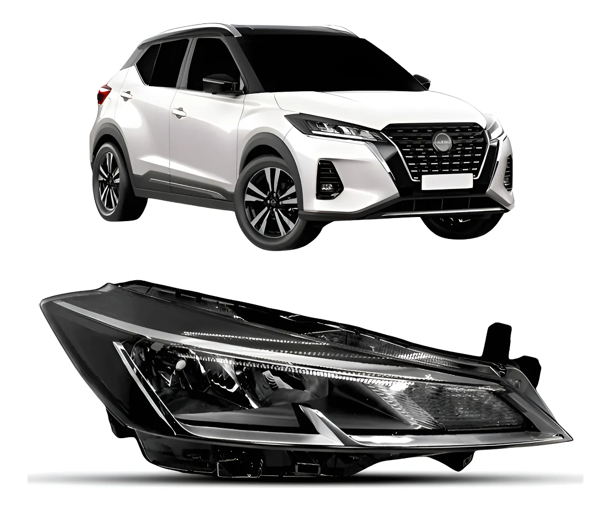Farol delantero derecho (lado del pasajero) para Nissan Kicks 2022, 2023 y 2024