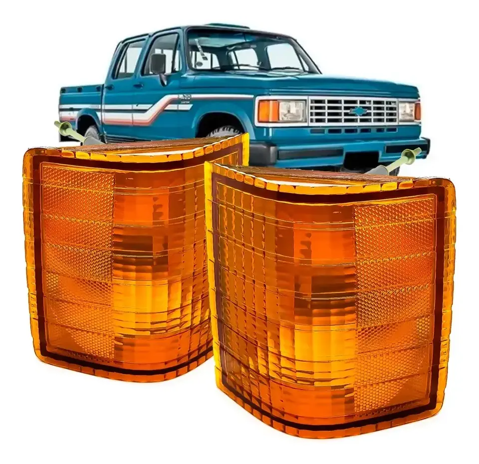 Par de luces intermitentes para D20 A20 C20 D40 1985 86 87 88 hasta 1992 Ámbar