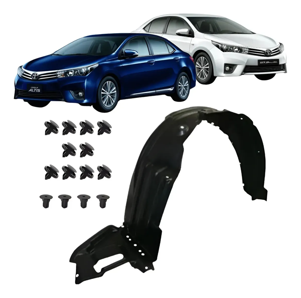 Clips + Guardabarros para Corolla 2014 2015 2016 2017 2018 original