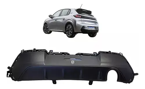 Moldura Paragolpes Trasero Original Peugeot 208 2020 A 2022