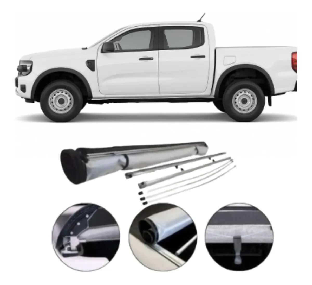 Lona marítima Ford Ranger 2013 2014 2015 2023 Cd Barra antivuelco