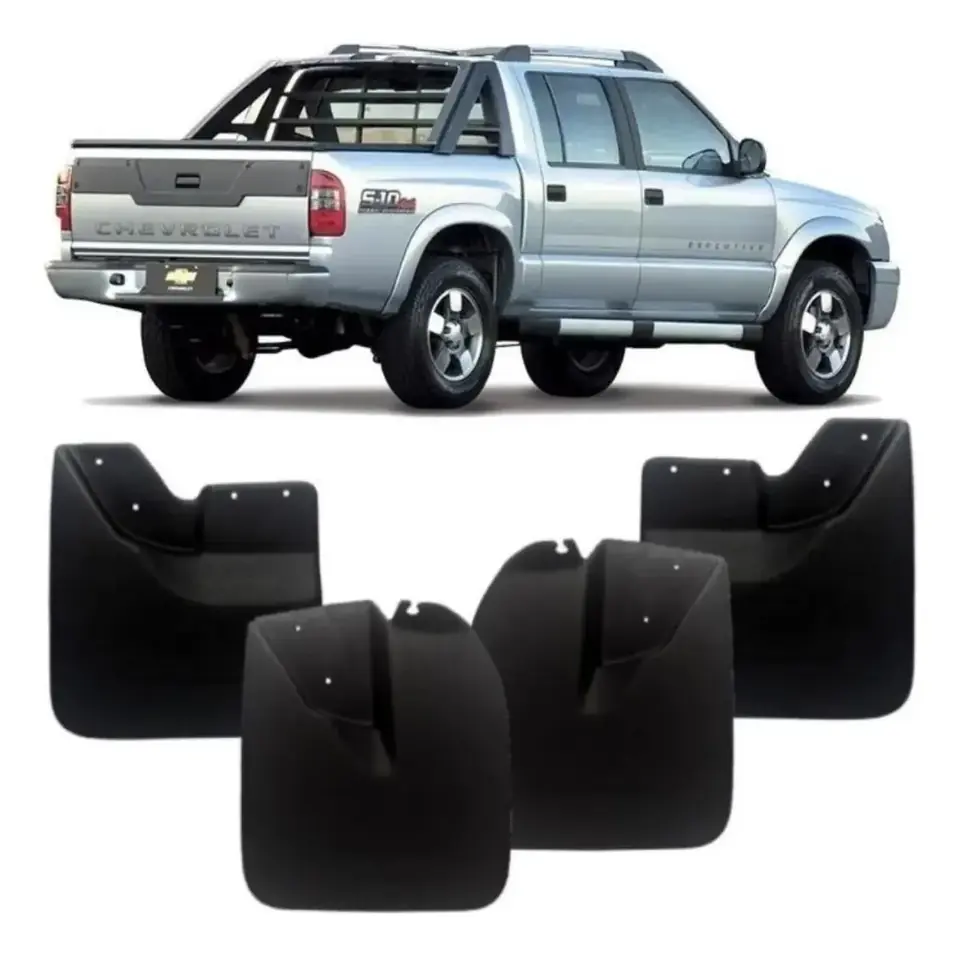 Juego de Barreros para Guardabarros Delantero y Trasero – Chevrolet S10 Cabina Doble (2005 a 2011)
