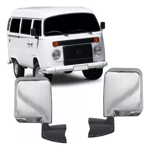 Par de retrovisores cromados Kombi Clipper 97 2010 2011 2012 2014