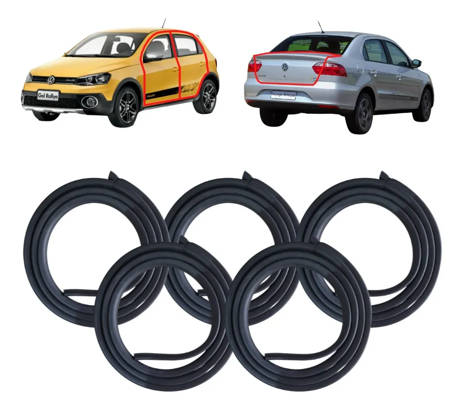 Kit de sellado de molduras para Gol Voyage 4 puertas + maletero P. G5 G6 G7