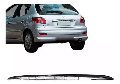 Moldura Tapa Trasera Peugeot 207 08 al 2013 Original Cromada