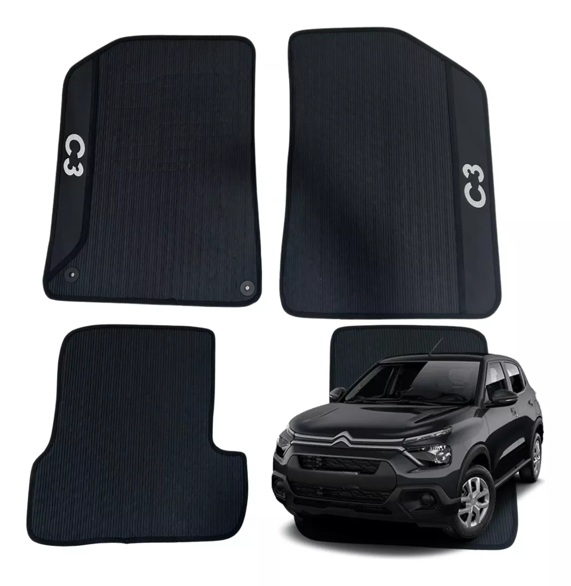 Alfombra engomada para Citroen C3 2023 2024 2025