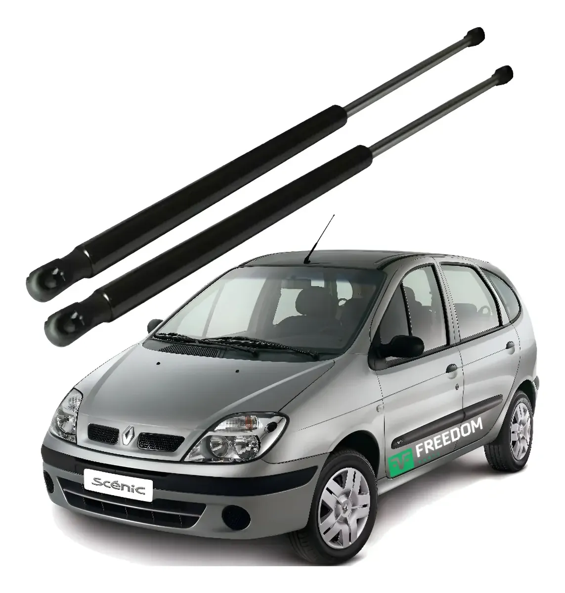 Par de amortiguadores de portón trasero para Renault Scenic 1999–2011