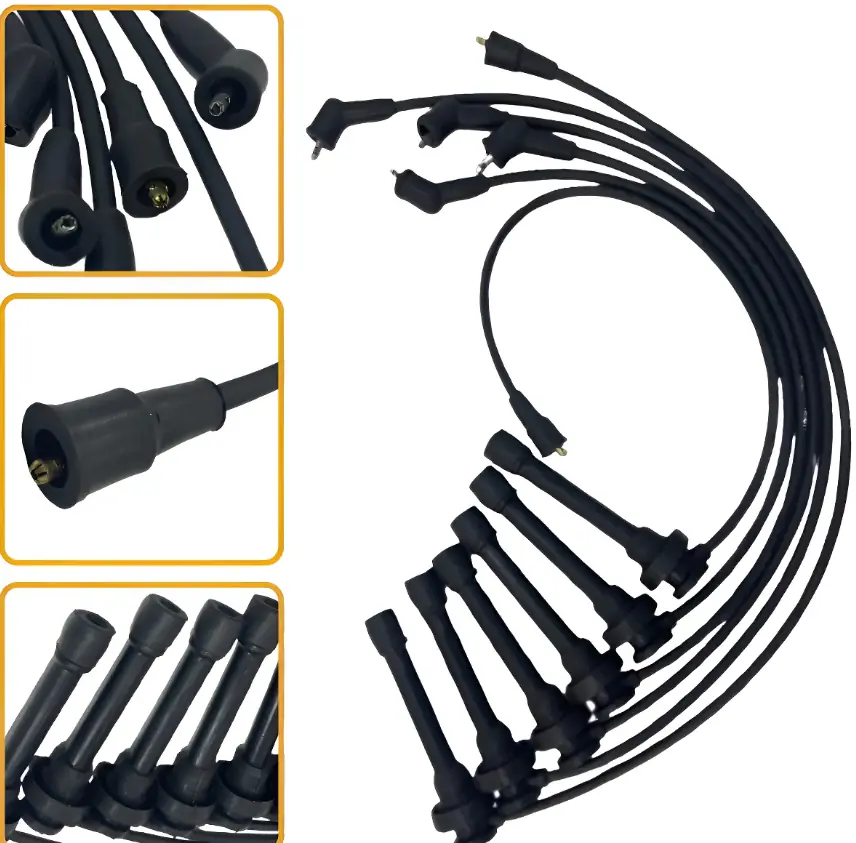 Kit 6 Cables Bujia L200 Triton 3.5 V6  2008 a 2017 Negro