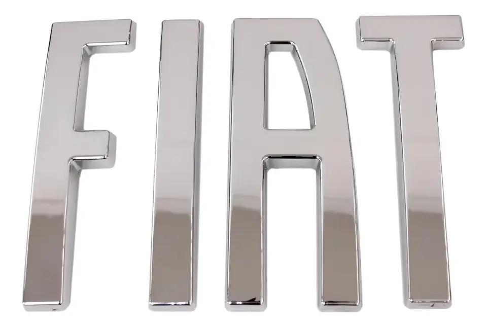 Emblema cromado con letras para el maletero del Fiat