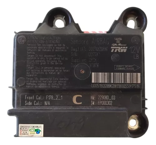 Módulo de airbag Fiat 00051920996 usado