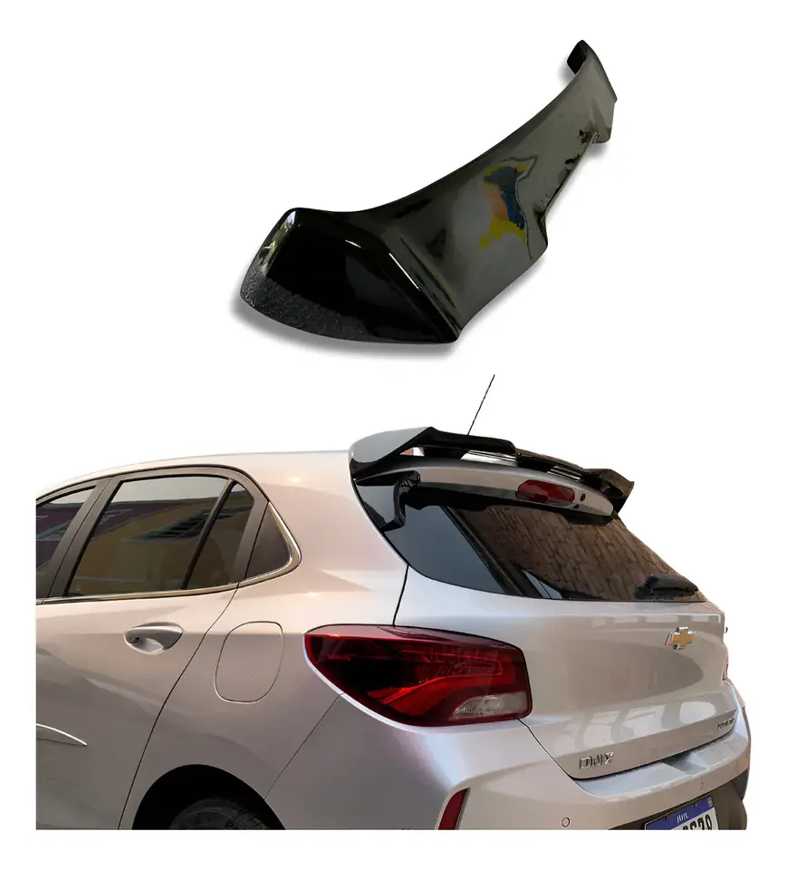 Alerón trasero para Onix RS 2019 a 2025, color negro