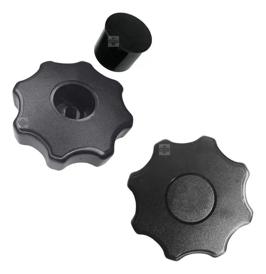 Kit de 2 pomos de ajuste de asiento negros para Prisma y Celta