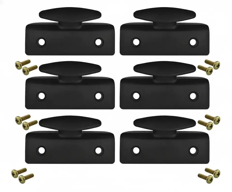 Kit de 6 ganchos para caja de camioneta para Saveiro G3 y G4 con tornillos
