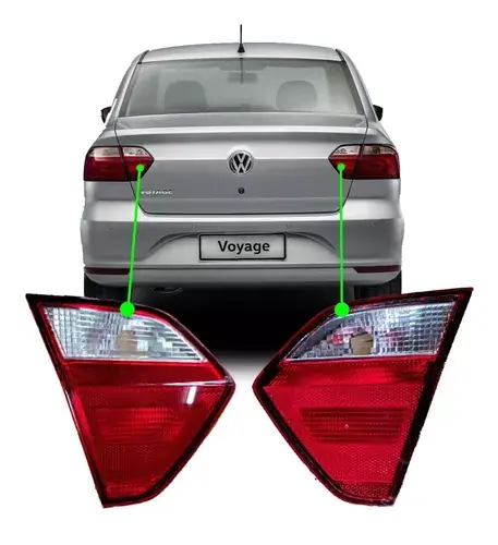 Par Crystal vw gol Voyage Lantern 2013 2014 2015 16 2017 2018 Maleta