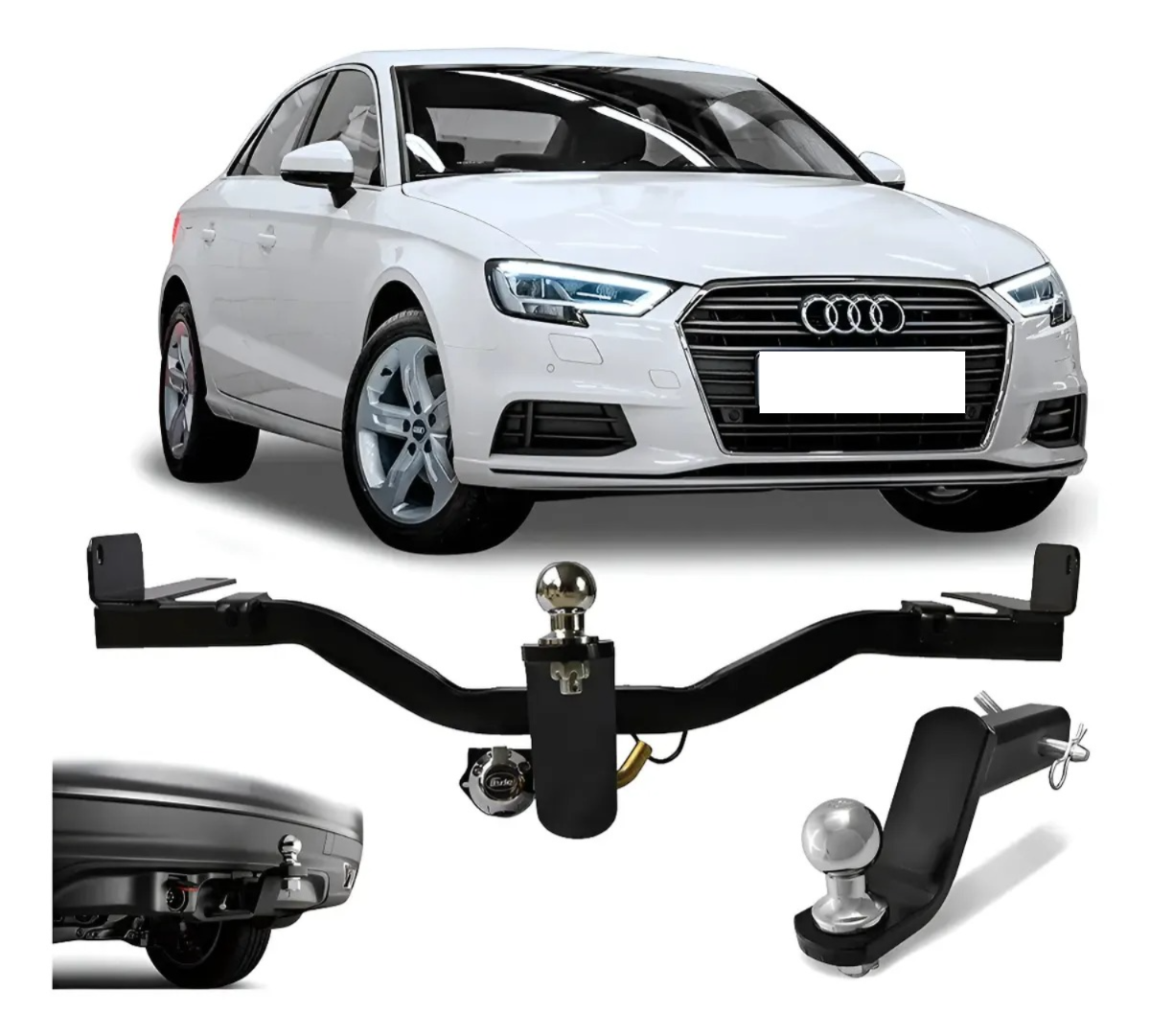 Enganche Removible Audi A3 Sedán 2012 a 2019 – 700kg (Modelo Brucke AD1001)