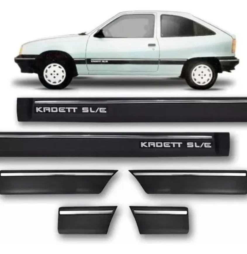 Kit Molduras Laterales Kadett Sle 88 89 90 91 92 93 94 95 Ancho Negro