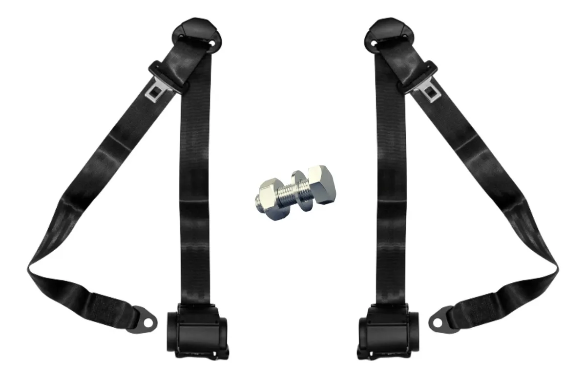 Cinturón de seguridad delantero retráctil para Gol G2 G3 G4 de 2 puertas con tornillos
