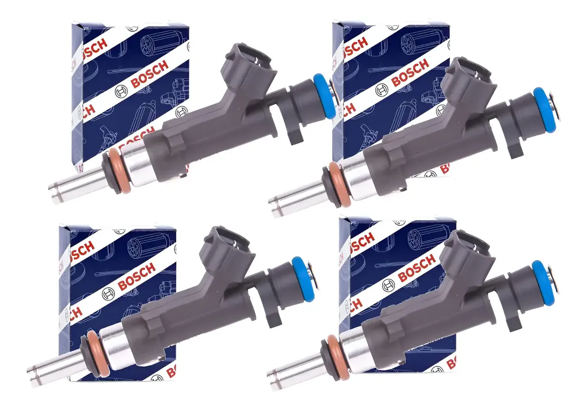 Juego de 4 inyectores de combustible Bosch (0280158356) para March, Kicks y Versa Flex 1.6 16v
