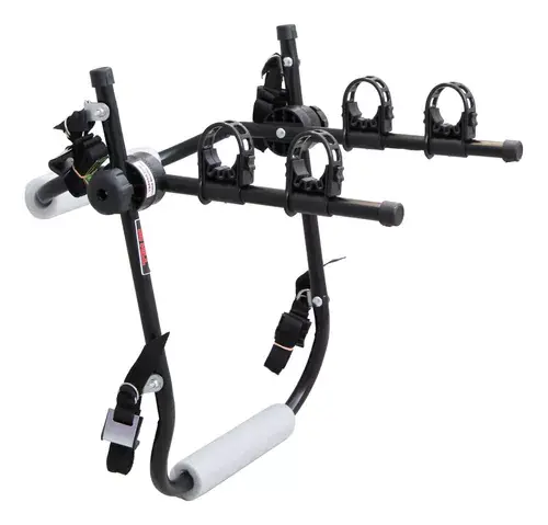 Soporte Universal Transbike Para 2 Bicicletas Soporte Fijo Sedan Hatch Acero True Color Negro