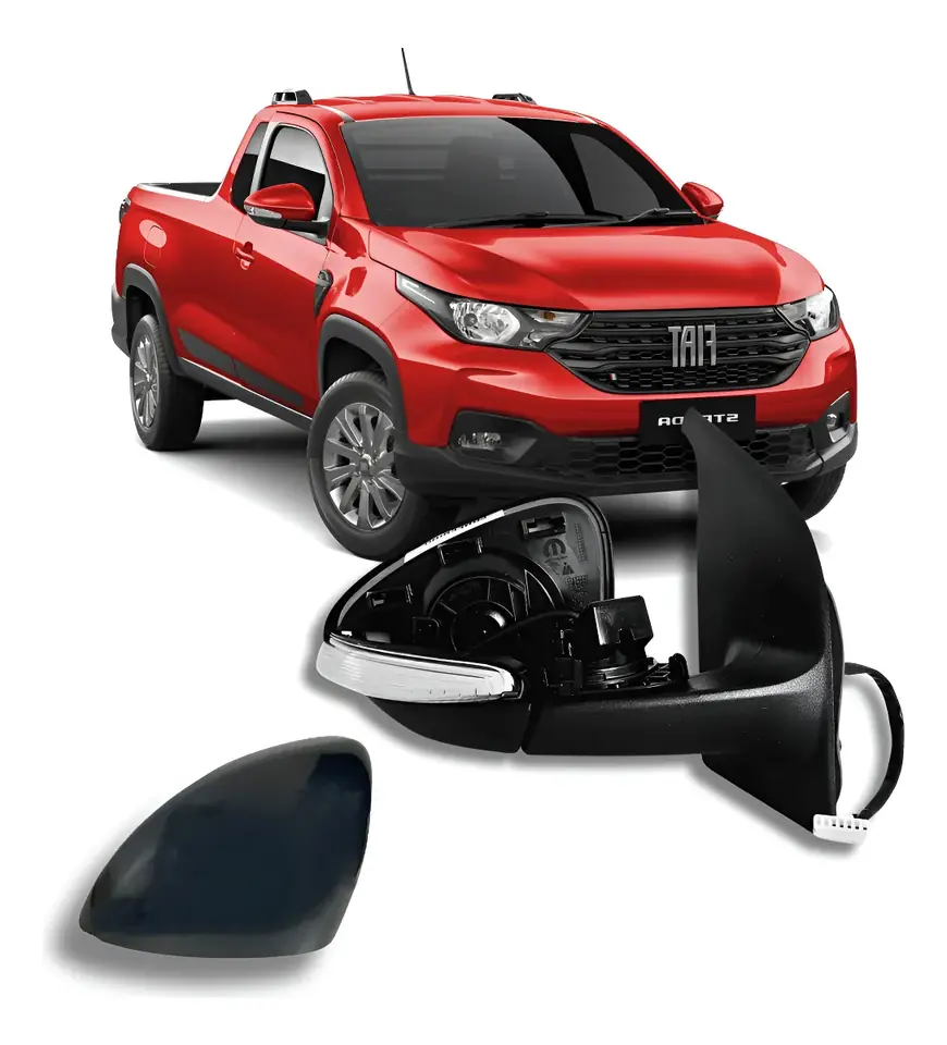 Espejo retrovisor eléctrico con intermitentes para Fiat Strada 2021, 2022  2023 2024 2025