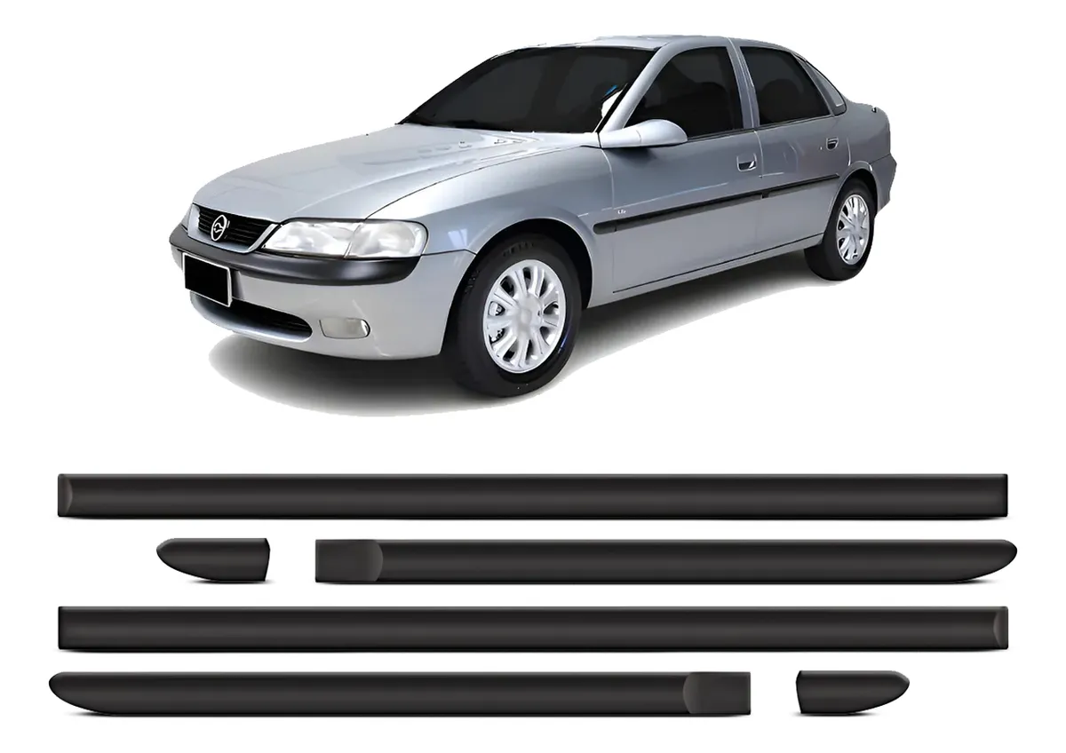Juego Moldura Lateral Vectra 1996 1997 1998 1999 Negro