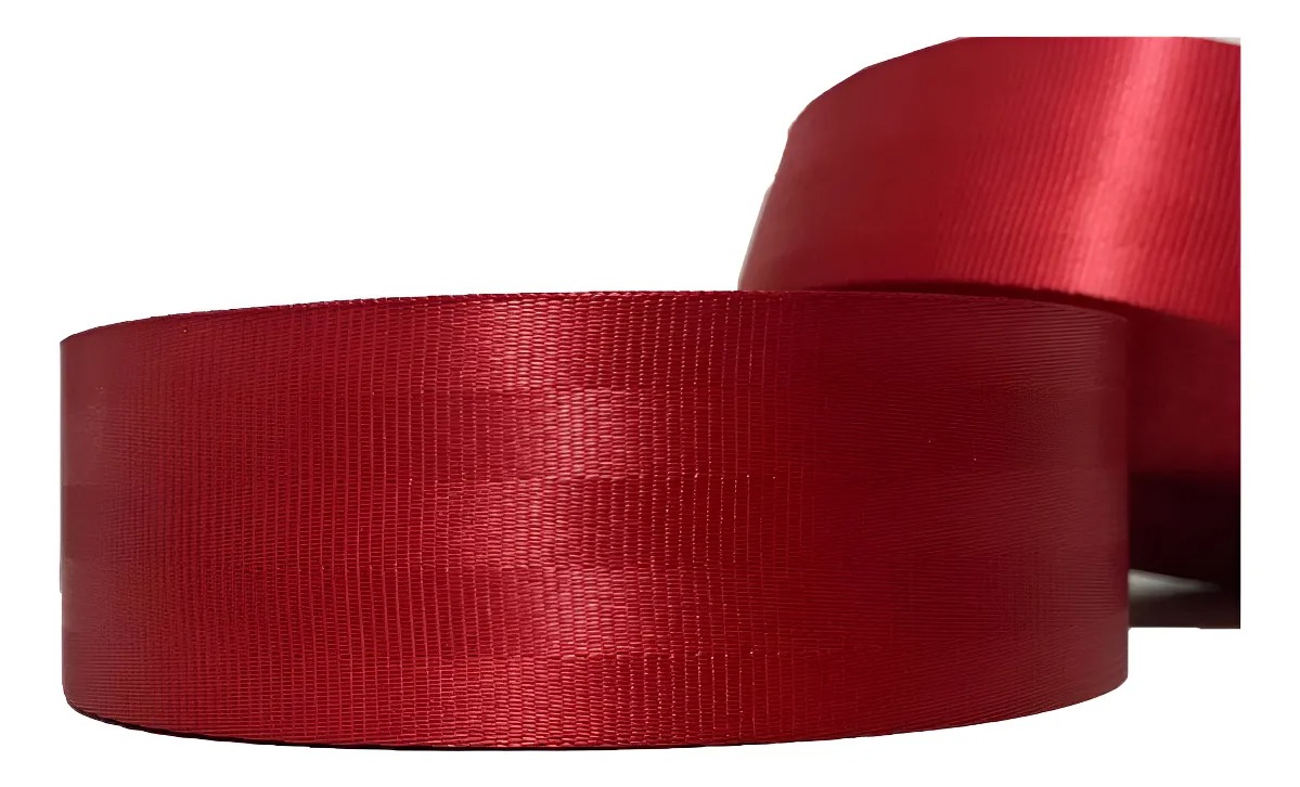 Cinta cinturón de seguridad roja para Audi, BMW, VW, Ford de 5 plazas