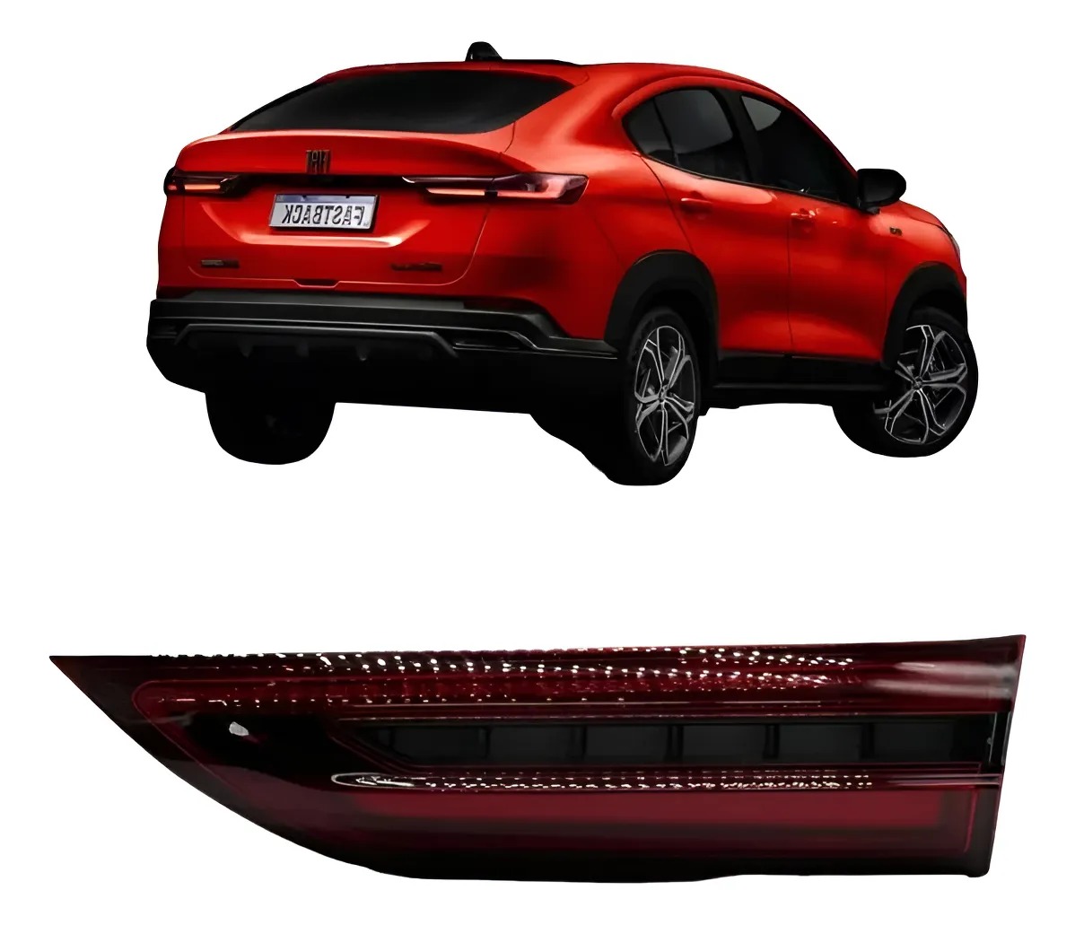 Farol Trasero de Tapa de Baúl Fiat Fastback 2022 a 2025 – LED Bicolor