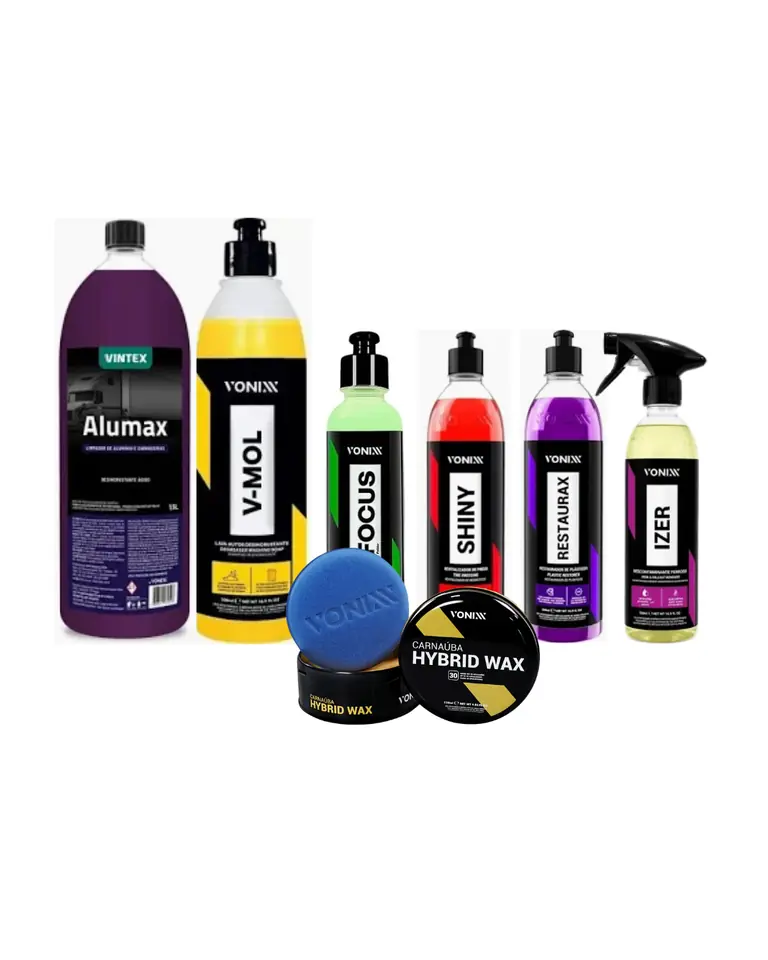 Kit completo Limpieza y Descontaminación , 7 productos Vonixx