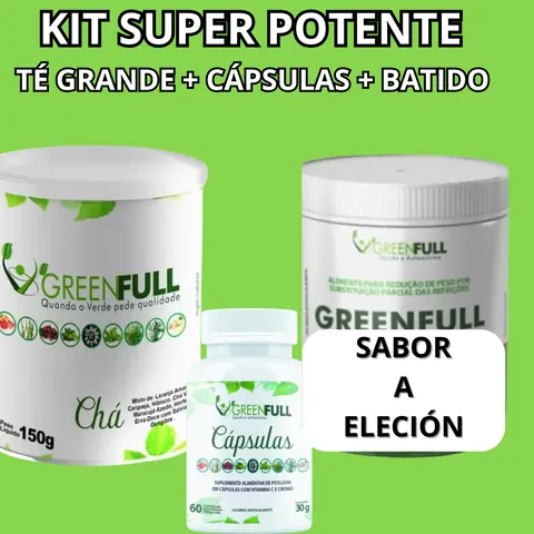 KIT SUPER POTENTE 2- 1 TÉ GRANDE + 1 POTE CÁPSULAS + 1 BATIDO (SHAKE) SABOR A ELECCIÓN.