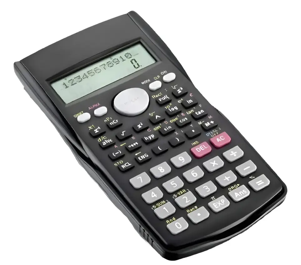 Calculadora científica Kenko modelo KK-82MS-D de color negro