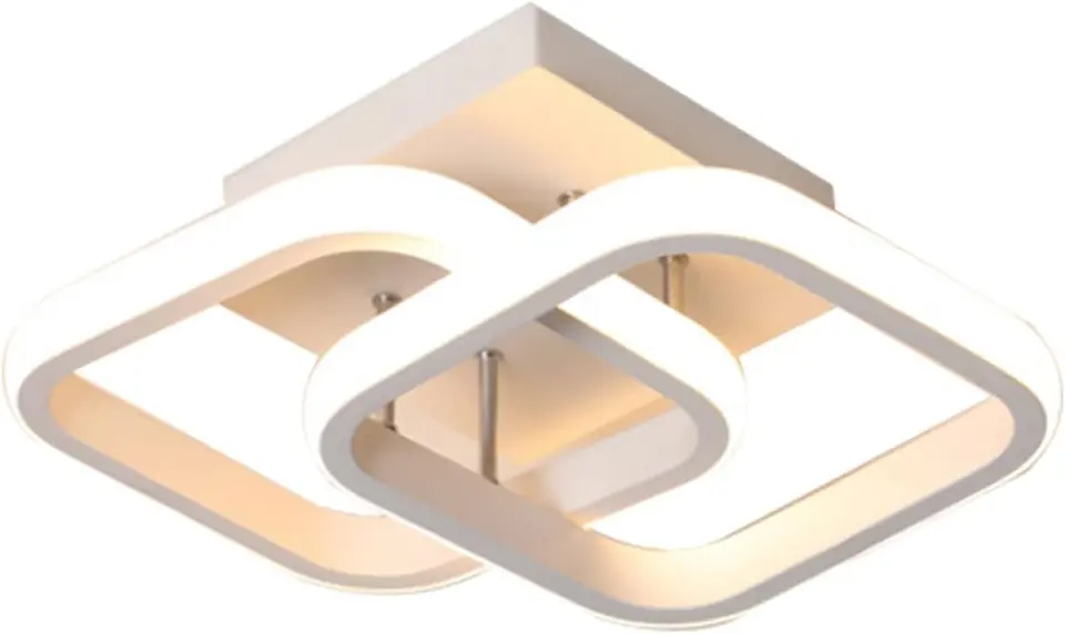 Aplique de techo con luz led estilo nórdico minimalista - modelo cuadros