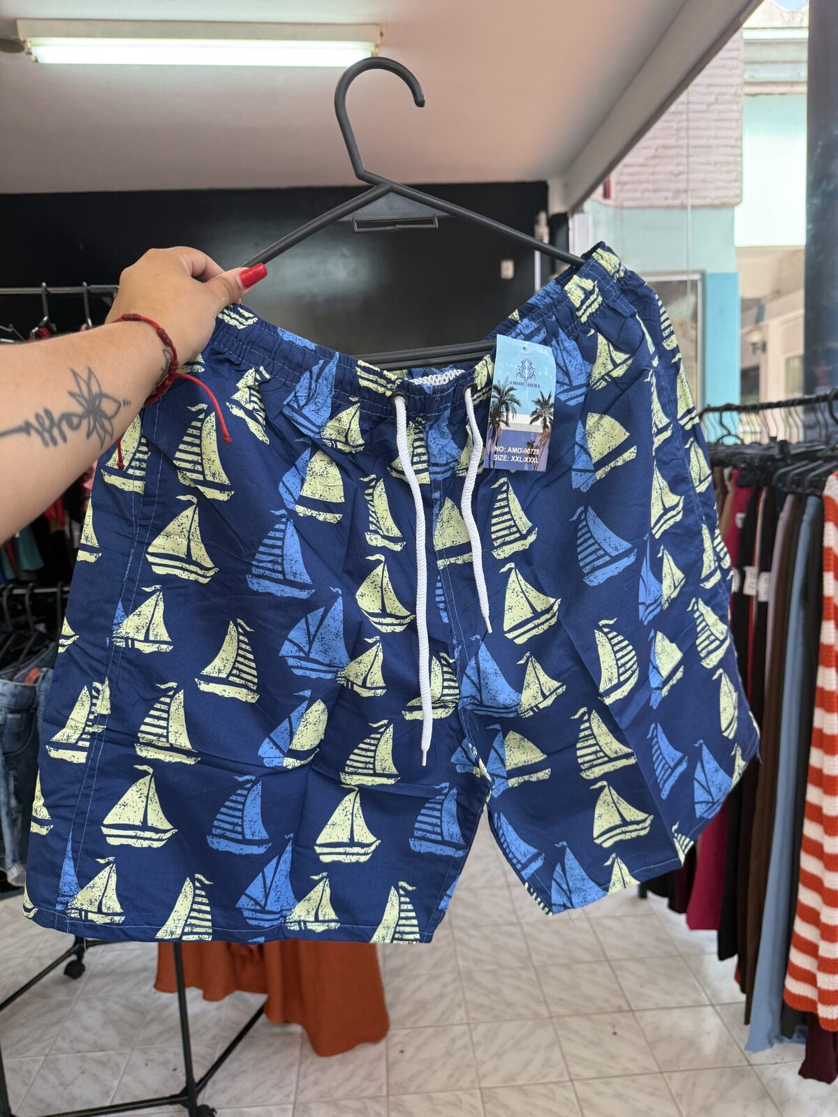 Short baño masculino